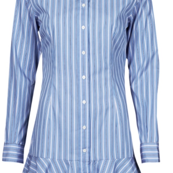 Ralph Lauren Light Blue Striped Shirt - Picture 1 of 9